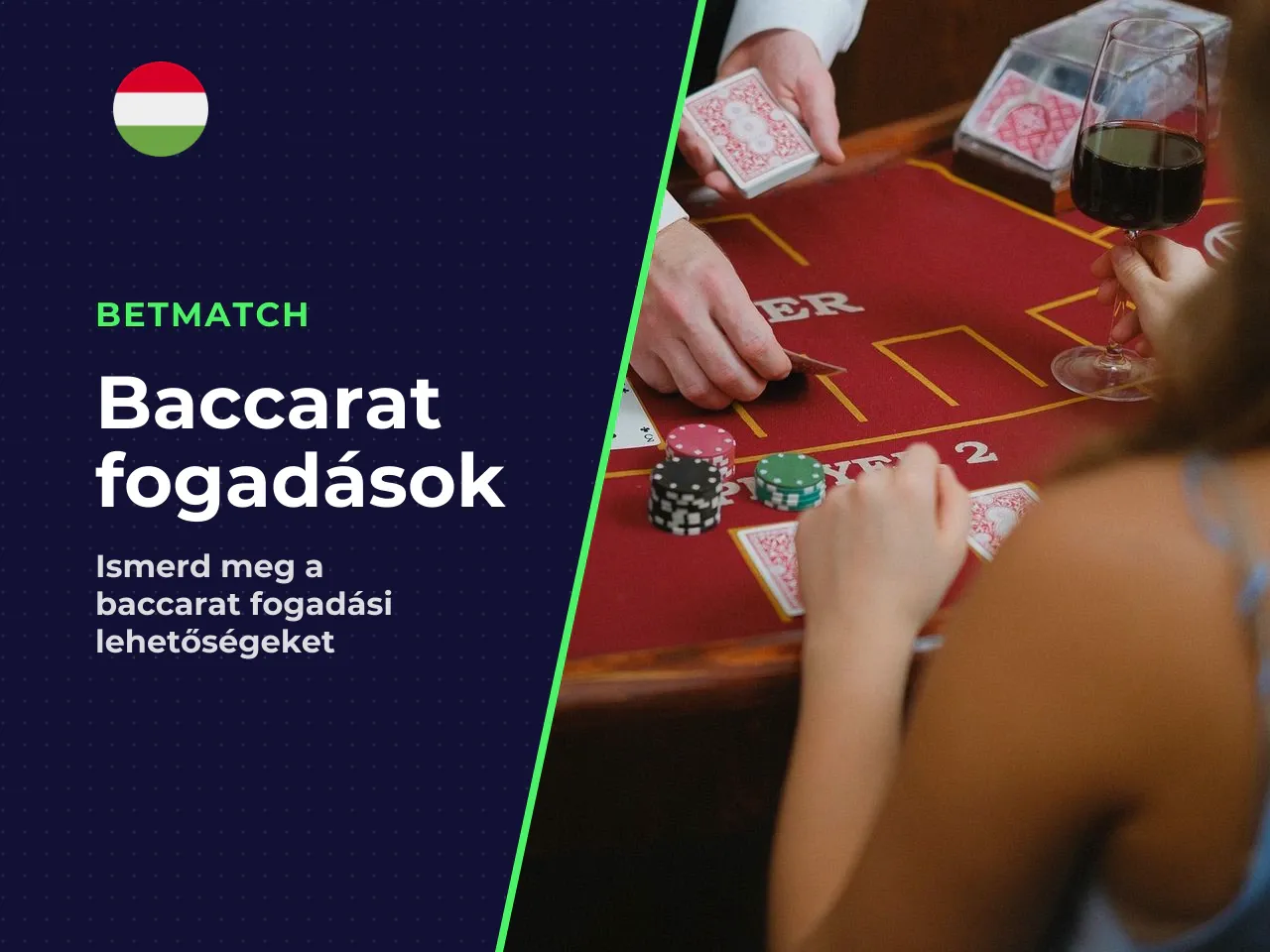 Player, Banker és Tie fogadások. A