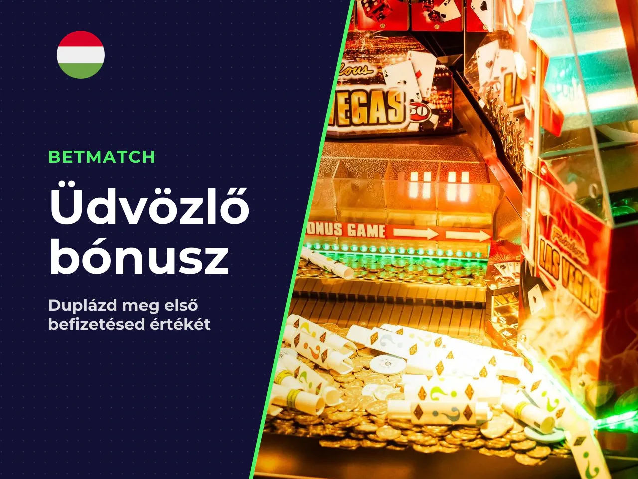 Üdvözlő bónusz és ingyenes pörgetések. A