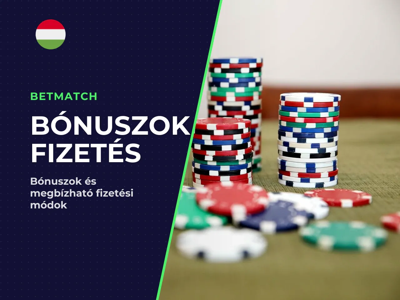 Bónuszok, fizetési módok és kifizetések. A