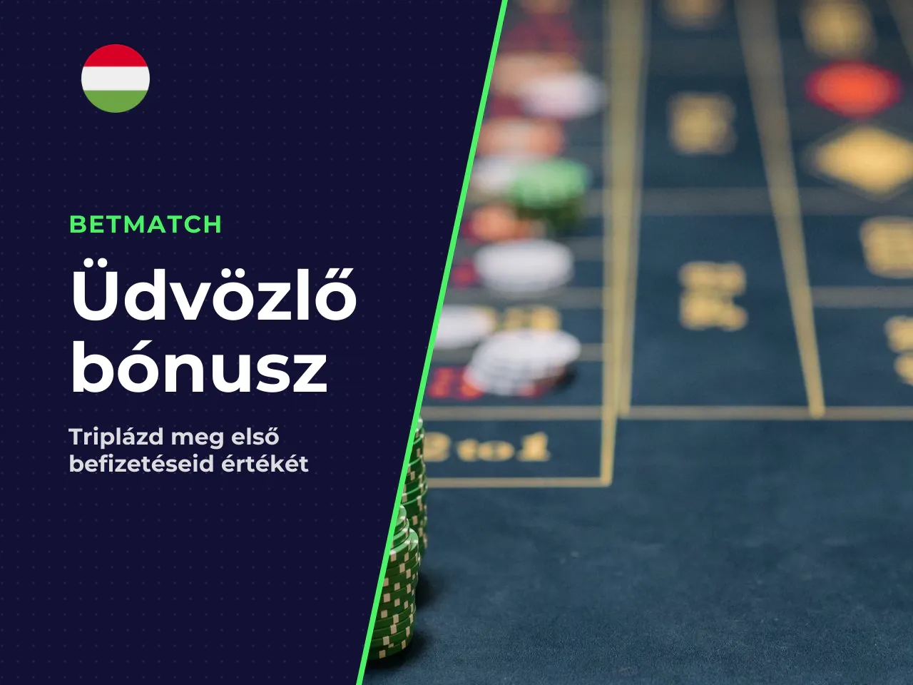 Üdvözlő bónusz, casino bonus és sportfogadás